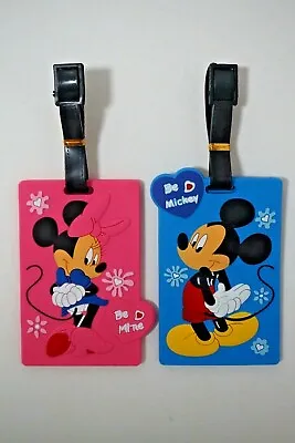 Mickey & Minnie Mouse Travel Suitcase Bags Luggage School Tags Kids Name Labels  • £3.58