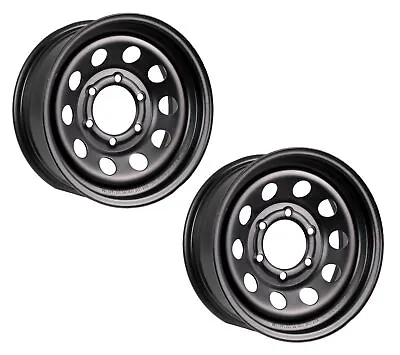 2-Pack Trailer Rim Wheel 15X6 Black Modular 2830 Lb. 4.27 Center Bore 6 Lug • $119.97