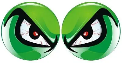 Shotgun Bug Catcher Scoop Air Intake Green No Fear Eyes Vinyl Stickers Pair • $33.99