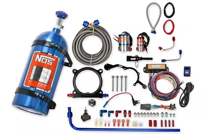 NOS Adjustable Aluminum Plate Wet Nitrous System 6AN 250 HP For Ford Mustang • $1052.95