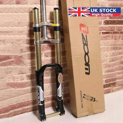 ZOOM 26/27.5/29  Downhill MTB Suspension Fork Lockout 170mm Travel 110*20mm Disc • £151.05