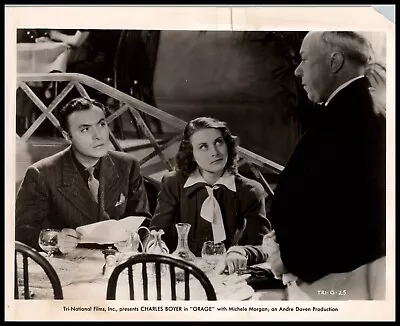 Charles Boyer + Michel Morgan In Orage  (1938) Original Vintage Photo E 19 • $19.99