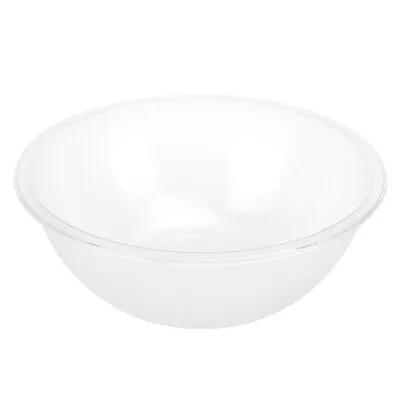 Large Round Clear Acrylic Serving Bowls Salad Fruit Buffet Serving Containers • £10.76