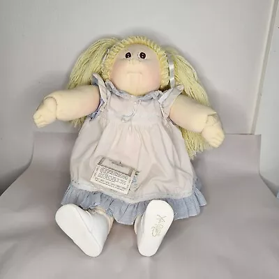 1985 Xavier Roberts Little People Soft Sculpture Cabbage Patch Blonde Pigtails • $179.99