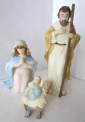 SERAPHIM CLASSICS 7  Nativity Set Lot #1 HOLY FAMILY Mary Joseph Jesus Christmas • $50