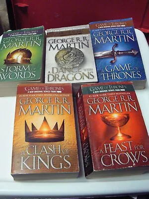 Game Of Thrones (A Song Of Ice And Fire) Series 1-5 Set George R.R. Martin • $15.49