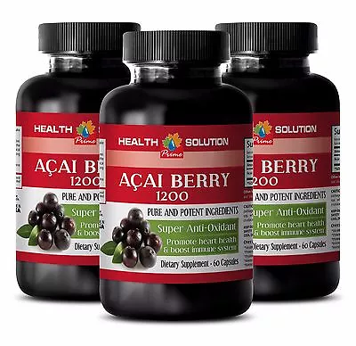 Antioxidant Powder - ACAI BERRY 1200 SUPER ANTIOXIDANT - Fat Cleanse 3B • £50.21