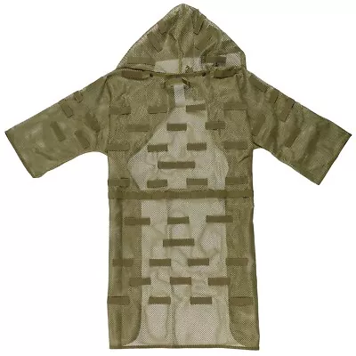 MFH Concealment Vest Mesh Ghillie Coat OD Green Sniper Suit • £44.93