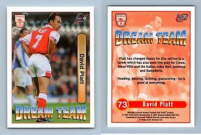 £0.99 • Buy David Platt #73 Arsenal Fans Selection 1997 Futera Trading Card