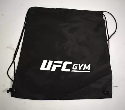 UFC Gym Drawstring Bag Black 18  X 14-1/2  Logo Gym Bag • $14.99