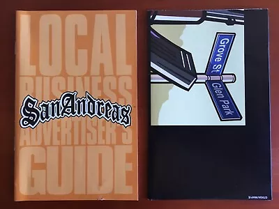 PS2 Grand Theft Auto San Andreas Black Label Manual & Map Only Brand New. • $19.50