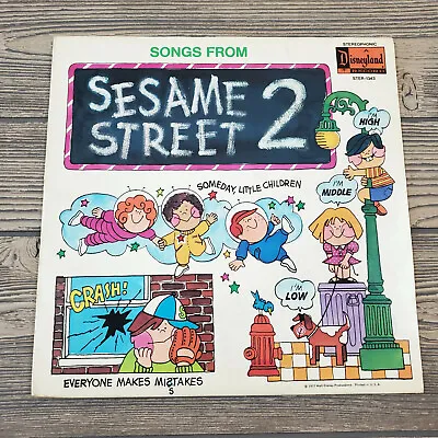 Songs From Sesame Street 2 1972 Disneyland Record Vinyl Stereophonic Vintage • $5.99