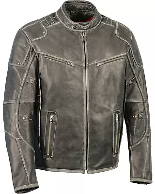 Milwaukee Leather Men's Vintage Distressed Triple Vented Jacket - • $249.99