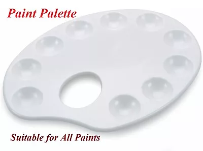 £2.93 • Buy Paint Palette Pallet Colour Mixing Plastic 10 Well Artist Childrens Art Craft