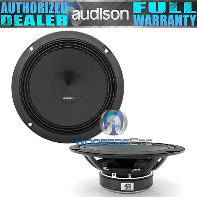 Pair AUDISON PRIMA AP6.5-OHM2 6.5  2-OHM MID-WOOFERS SPEAKERS CAR AUDIO NEW BULK • $219.99