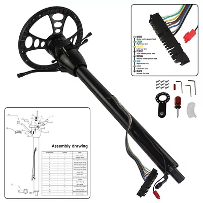 Universal 30'' Tilt AT Automatic Steering Column GM + 9 Bolt 14  Steering Wheel • $353.43