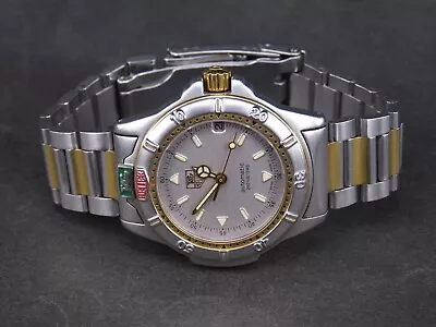 Vintage Tag Heuer 200m Two Tone Stainless Steel Swiss Made Auto Date Mens Watch • $425