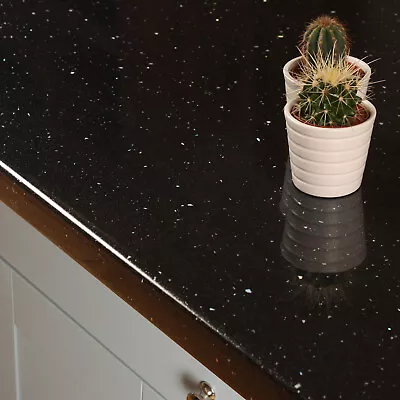 Black Sparkle Andromeda Laminate Kitchen Worktops 38mm Worktop Edging Included • £218.50