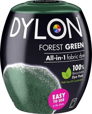 DYLON Washing Machine Fabric Dye Pod For Clothes & Soft FurnishingsForest Green • £8.21