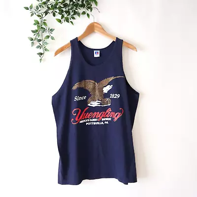 Vintage 1990s Yuengling Beer Blue Tank Top Size XL Made In USA • $12.99