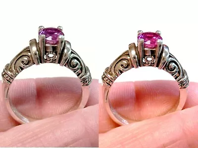 $97.08 • Buy Color Change Created Alexandrite 925 Sterling Silver Ring Size 8.5 Old Style