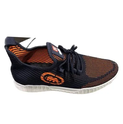 Unltd Marc Ecko Size- 10  Neon Navy/orange Running Knit Light Sneakers Shoes • $26.49