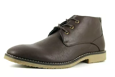 £26.99 • Buy Red Herring Flare 3 Eye Mens UK 8 EU 42 Brown Plain Chukka Ankle Boots FREE POST