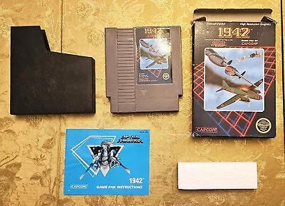 NES 1942 Game CIB - 5 Screw Cart Hang Tab And Gold  Made In Japan  Sticker • $75