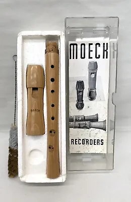 Vintage Moeck Barock School Recorder Maple Wood Germany W/ Case • $34.39