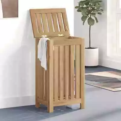 Wooden Wash Bin Laundry Basket Washing Clothes Hamper Storage Slatted Design • $85.95