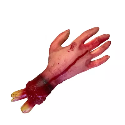  Severed Hand Fake Arms Hands Fingers Halloween Feet Bloody Broken Props Make Up • £8.49