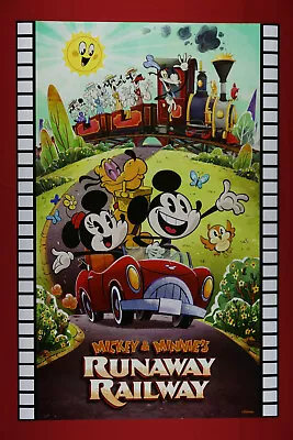 Mickey Mouse & Minnie's Runaway Railway Vintage Picture Poster 24X36 NEW  MMRR • $23.95