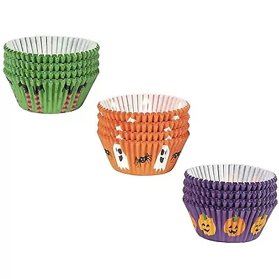 300 Pack Halloween Cupcake Liners Pumpkin Ghost Spider Wrappers For Party Décor • $9.99