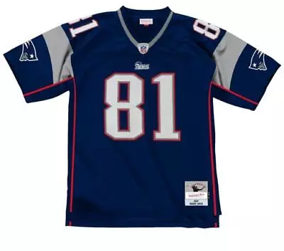 Randy Moss New England Patriots NFL 2007 Navy Throwback Jersey • $44.99