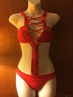 $80 • Buy Red Rosa Cha New Bathing-Suit . SIZE SMALL