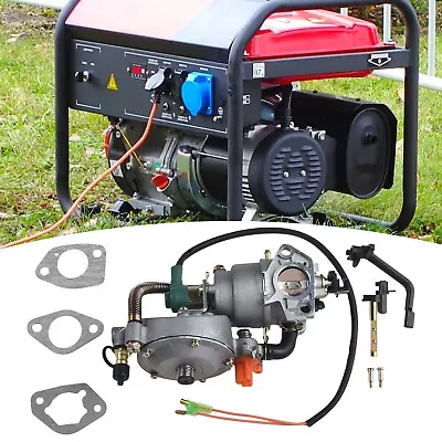 Dual Fuel Carburetor For Honda GX390 188F 4 5 5 5KW Portable LPG Gas Generator • £54.79