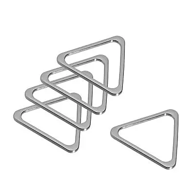 Metal Triangle Ring Buckle 40mm(1.57 ) Inner Width For DIY Silver Tone 10pcs • $13.25