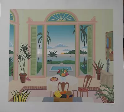 Thomas McKnight Leeward Bay Serigraph On Paper WITH COA • $500