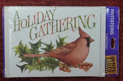 8 Marjolein Bastin Holiday Gathering Party Invitations NIP Cardinal Holly • $8