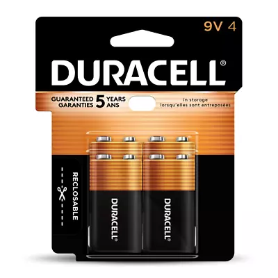 4 Pack Duracell CopperTop 9 Volt Alkaline Batteries Exp. 2026 In Sealed Package • $14.95