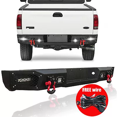 Rear Bumper For 1997-2004 Ford F150 F-150 W/ Parking Sensor Holes Black Texture • $586.14