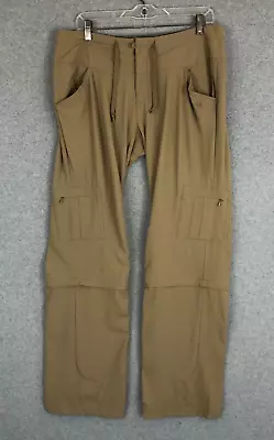 Mountain Hardwear Pants Womens 10/32 Brown Outdoor Stretch Cargo Convertible 590 • $9.14