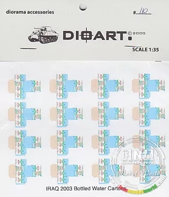 DioArt 1/35 Modern Iraq 2003 /Bottled Water Cartons X1 Sheet • $5.51