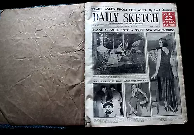 The Daily Sketch Newspaper Jan-Feb 1930 Bound • £49.99