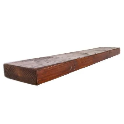 £33.99 • Buy Rustic Reclaimed Floating Chunky Wooden  Shelf With Brackets Radiator Shelves 