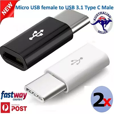 Micro USB 3.1 Male To Female Type-C Portable Adapter Connector For Phones Up 2x • $3.97