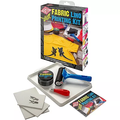 Essdee PREMIUM Fabric Lino Block Printing Kit - Tile Ink Carving Cutter Tool Set • £49.53