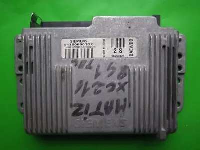 Daewoo Matiz 0.8 K115000010F 96259124 2S ECU Engine Control Unit • £64.73