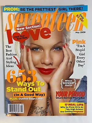 Seventeen Magazine Alecia Moore PINK May 2006 Photos + Interview Ashlee Simpson • $19.99