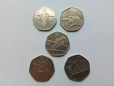 2012 Olympic Games -  Job Lot Of 5 Different Coins • £3